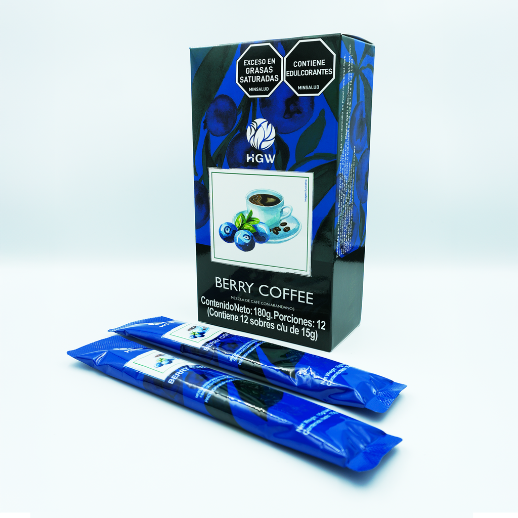 Café con Arándanos y Ganoderma – Blueberry & Ganoderma Coffee de HGW