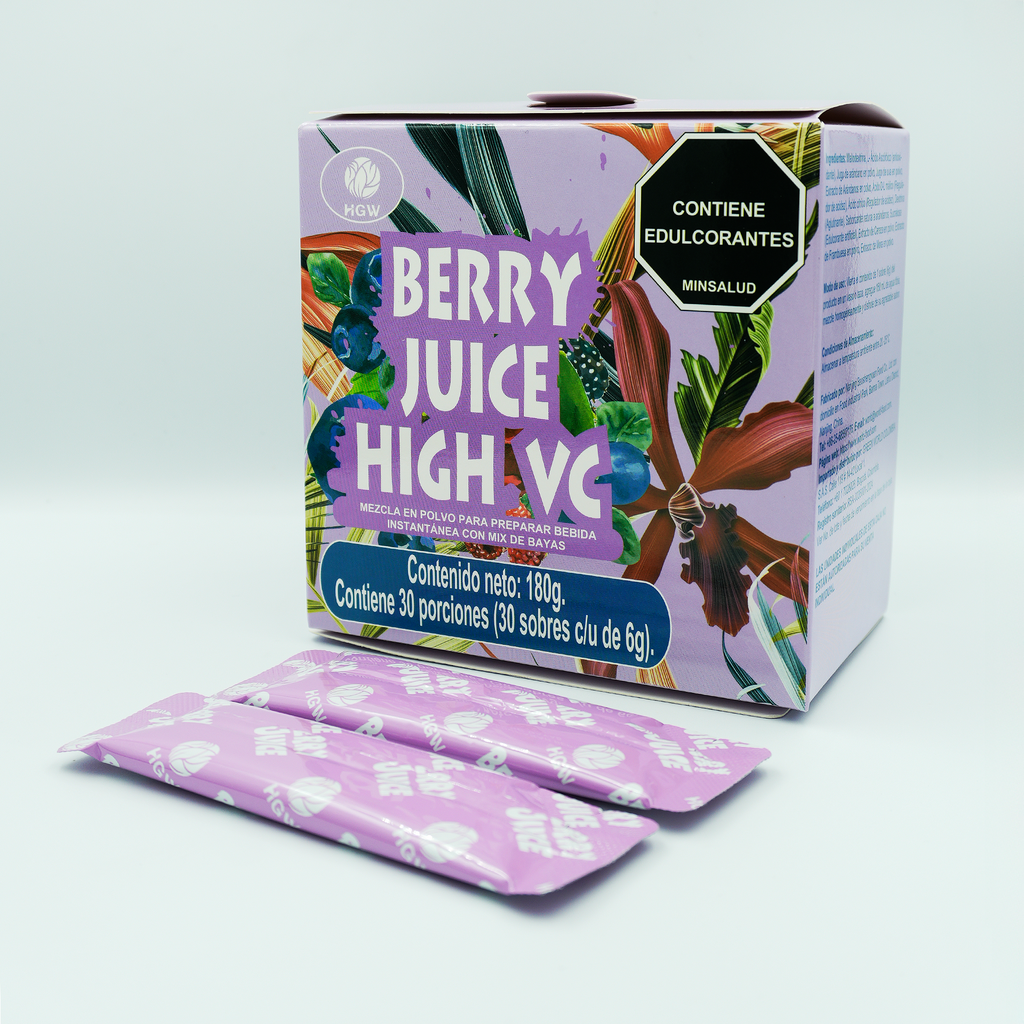 Jugo En Polvo Berry Juice Hgw 30 Sobres