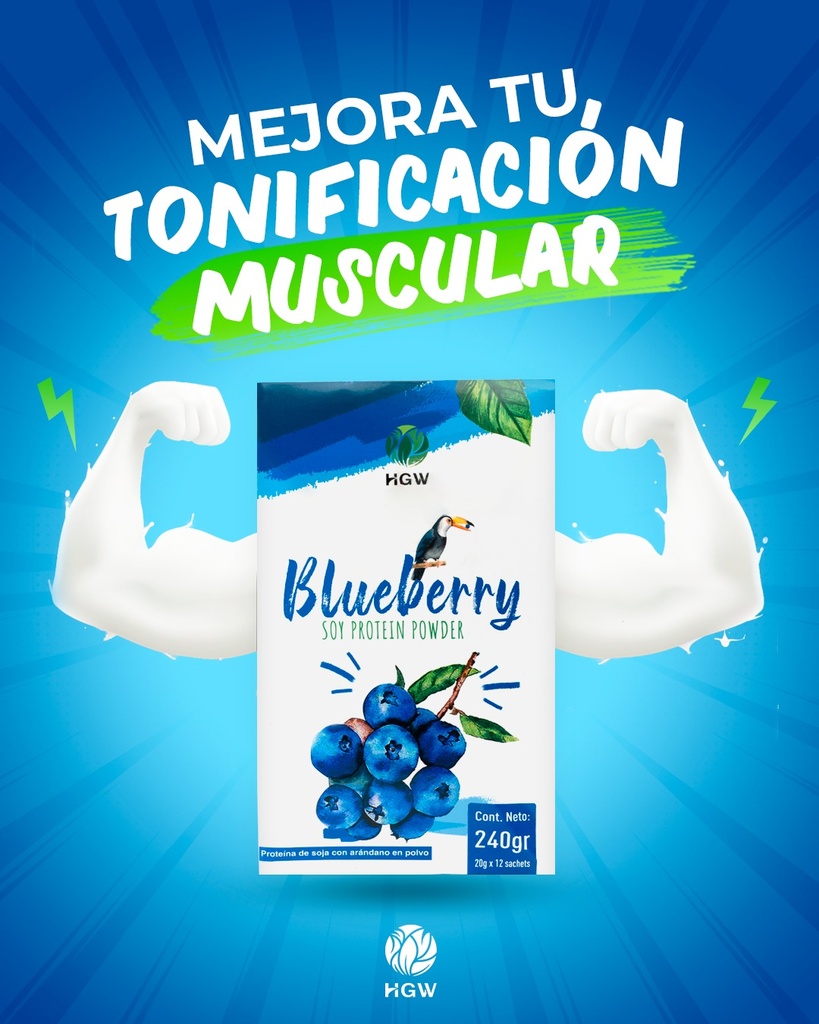 Proteína de Soya y Arándanos HGW – Blueberry Soy Protein Powder